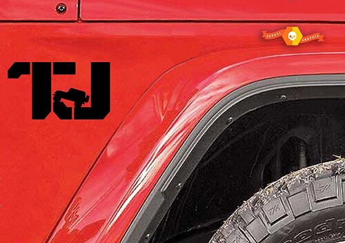 TJ Logo Side Vinyl Decal Sticker for Jeep Wrangler