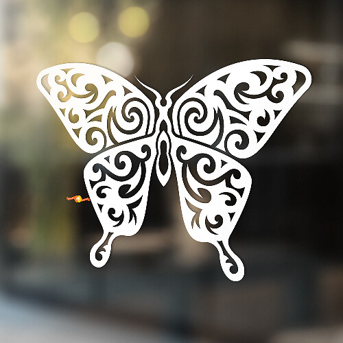 Openwork-style Butterfly Universal Vinyl Decal Sticker_1