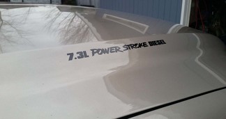 7.3L, 6.7L, 6.4L, 6.0L Powerstroke Diesel hood decal / sticker Ford F250 / F350