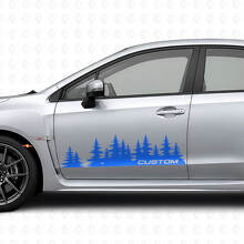 Forest Style Custom Door Vinyl Decal Kit for Suba Impreza_2