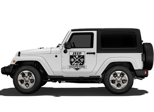 Jeep Decals Jeep WRANGLER Door Decal Sticker Rubicon Sahara