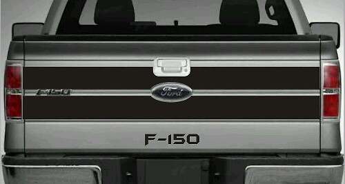 Ford F -150 Tailgate Blackout Style Sticker Decal Vinyl Stripes 2009-2014 Avery + Text
