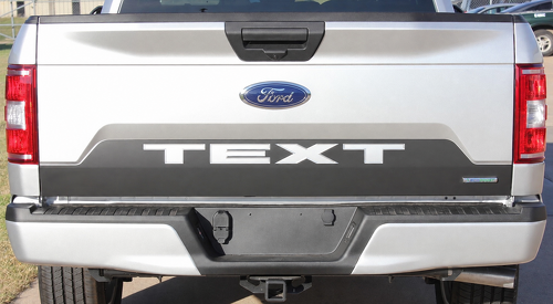 TEXT Speedway Blackout Tailgate Vinyl Decal Sticker for Ford F-150 2018