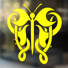 Butterfly Tribal Style Universal Vinyl Decal Sticker_4