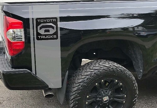 Toyota Trucks Vertical Stripe Bedside Vinyl Decal Kit for Tacoma Tundra