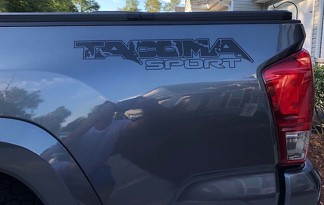Tacoma Raptor Style Bed Decal (Solid Color)
