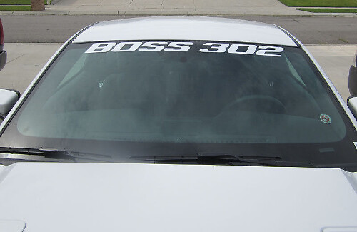 FORD MUSTANG BOSS 302 WINDSHIELD BANNER - 2012 - 2020 WINDOW DECAL VINYL STICKER