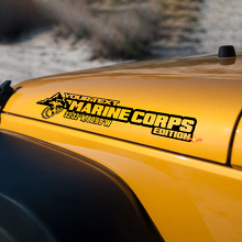 Side Hood Marine Corps USMC Sticker Decal Vinyl Graphic for Jeep Wrangler 27”x5