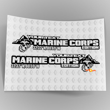 Side Hood Marine Corps USMC Sticker Decal Vinyl Graphic for Jeep Wrangler 27”x5