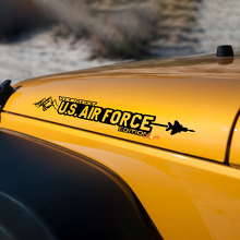Side Hood US Air Force Sticker Decal Vinyl Graphic for Jeep Wrangler 27”x4