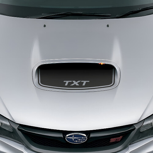Custom Blackout Hood Scoop Vinyl Decal for Suba Impreza WRX STI