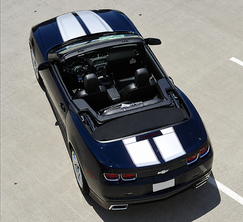 Convertible Twin Rally Stripe Kit Hood Trunk Rear Spoiler Vinyl Decal Sticker for Chevrolet Camaro RS 2014-2015