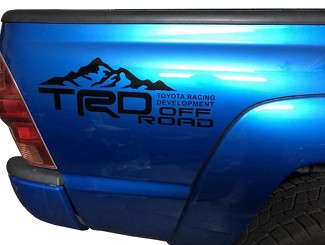 TOYOTA TACOMA TRD Side Bed Decals Off Road Racing Development Vinyl Cut Stickers