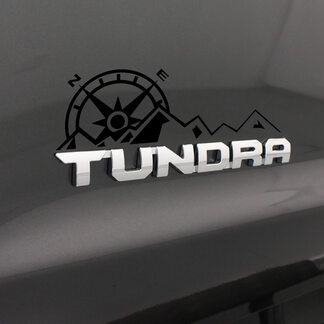 3rd Gen Tundra Mountain Compass Decal Tundra under badge decal sticker
