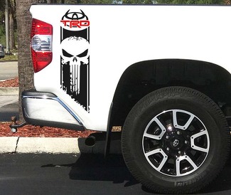 Tundra TRD Logo Punisher Sport Off Road 4x4 Toyota Decals Vinyl Stickers Decal F