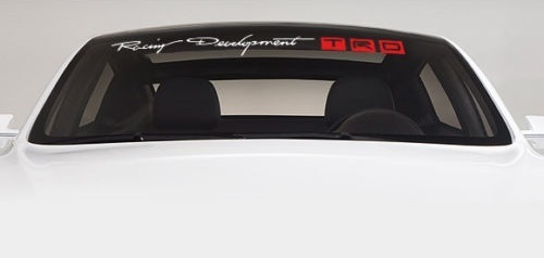 TRD Racing Development Windshield Vinyl Decal for Toyota