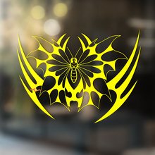 Moth with Sharp Wings Tribal Style Universal Vinyl Decal Sticker_4