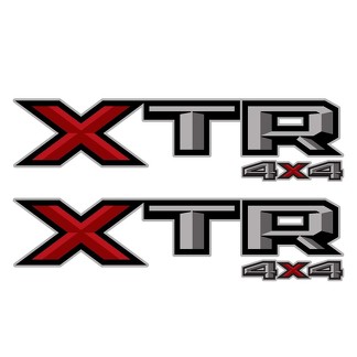 Set of 2: 2018 Ford F-150 F-250 XTR 4X4 vinyl decal sticker pickup truck bedside