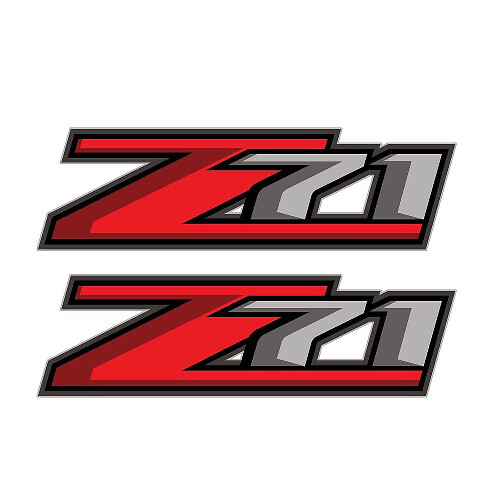 Set of 2: Z71 decal sticker for 2017 Chevrolet Silverado GMC Sierra pickup truck

