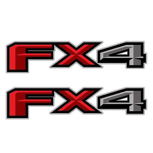 Set of 2: 2018 Ford F-150 FX4 off-road vinyl decal sticker pickup truck side bed