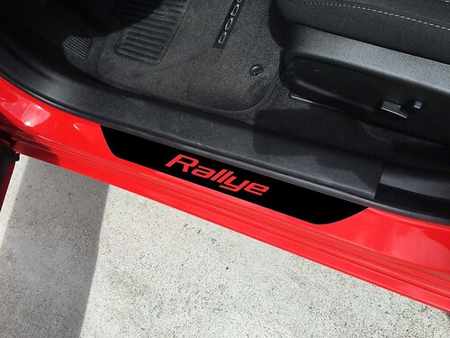 4X Dodge Charger RALLYE Vinyl Door Sill Stickers Decals MOPAR 2011- 2018
