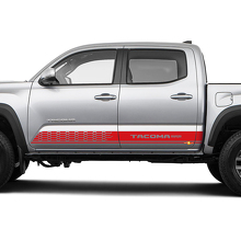 Checkered Door Side Stripes Vinyl Decals Graphics Sticker Kit For Toyota Tacoma 3