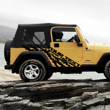 Mud Splash & Custom Text Side Vinyl Decal Sticker for Jeep Wrangler 1999-2006_3