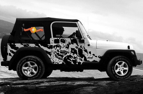 Jeep Wrangler (1999-2006) Custom Vinyl Wrap Kit - Nightmare