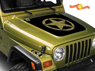 Jeep Wrangler (1999-2006) Custom Vinyl Wrap Kit - Military Kit