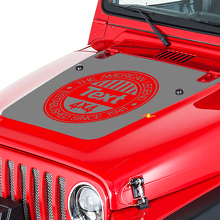 American Legend Hood Vinyl Decal Sticker for Jeep Wrangler 1999-2006_3