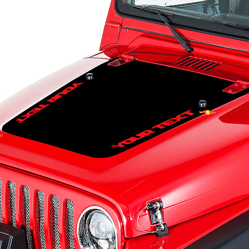 Jeep Wrangler (1999-2006) Custom Vinyl Hood Sticker Decal Kit - Wrangler
