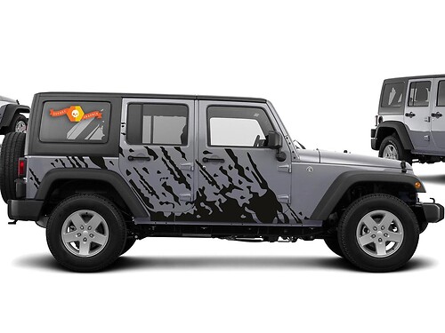 Mud Splash Drops Side Vinyl Decal Sticker for Jeep Wrangler 2007-2016