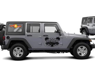 Jeep Wrangler (2007-2016) Custom Vinyl Decal Kit - Sin City