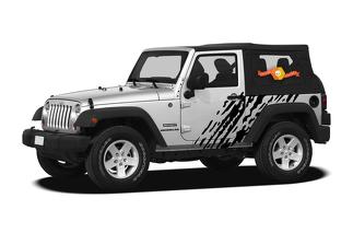 Jeep Wrangler (2007-2016) 2-door Custom Vinyl Decal Wrap Kit - Splash