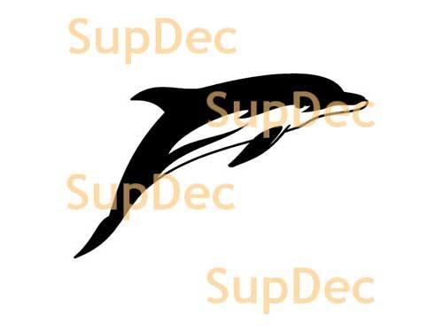 Dolphin Vinyl Art Wall  Window Bathroom Sticker Decal #2

