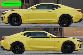 Side Upper Accent Spear Graphics Decals Stripes for Chevy Camaro 2016 - 2018