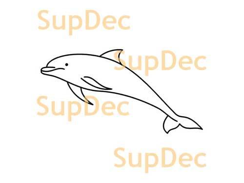 Dolphin Vinyl Art Wall  Window Bathroom Sticker Decal #5
