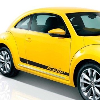 Volkswagen Beetle 2012-2018 Kafer Graphics side stripes decal porsche script