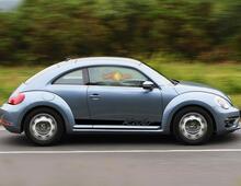 Volkswagen Beelte 2012-2018 Kafer Graphics side stripes Sticker Decal porsche script
 2