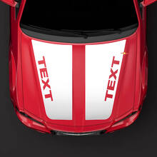 Blackout Custom Hood Stripes Vinyl Decal for Chrysler 300C SRT-8 2005-2010_2