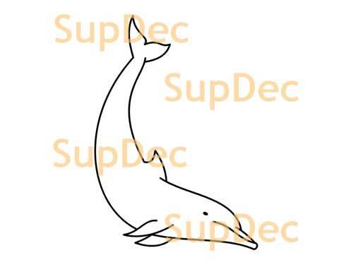 Dolphin Vinyl Art Wall  Window Bathroom Sticker Decal #7
