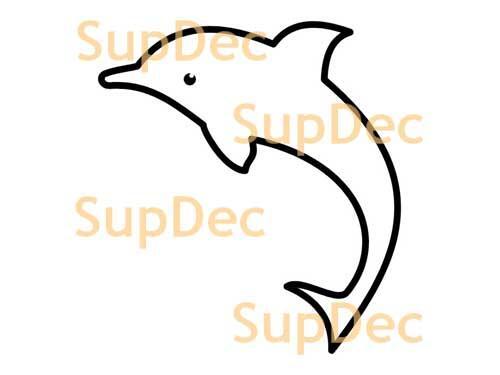 Dolphin Vinyl Art Wall  Window Bathroom Sticker Decal #9

