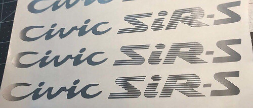 Civic SiR-S Style Vinyl Decal for EG Hatch