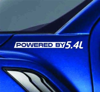 Powered By 5.4L Sticker Vinyl Decal Truck Fender Decal fits Ford F150 F250 F350