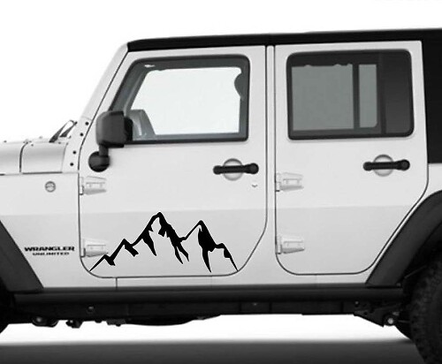 Mountains car accessories graphic decal vehicle body sticker for Jeep Subaru Toyota door camper RV truck trailer SUV custom nature scene
