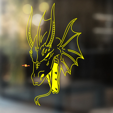 Dragon Head Outline Art Universal Vinyl Decal Sticker_4
