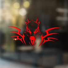 Spiked Dragon Tribal Style Universal Vinyl Decal Sticker_2