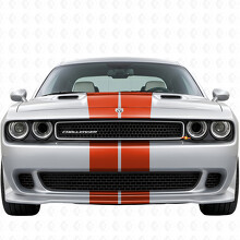 Dual Racing Stripes Full Kit Vinyl Decal Sticker for Dodge Challenger 2008-2014_4