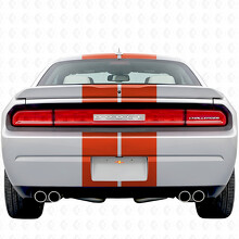 Dual Racing Stripes Full Kit Vinyl Decal Sticker for Dodge Challenger 2008-2014_6