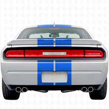 Dual Racing Stripes Full Kit Vinyl Decal Sticker for Dodge Challenger 2008-2014_9